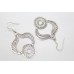 Handmade Dangle Drop Earrings 925 Sterling Silver Hand Filigree Design E14